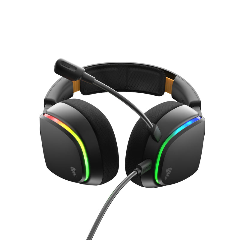Afbeelding laden in galerijviewer, Glorious ghs eternal rgb - stereo rgb gamingheadset over-ear gaming headset (zwart, pc, ps5, ps4, switch, usb-c)