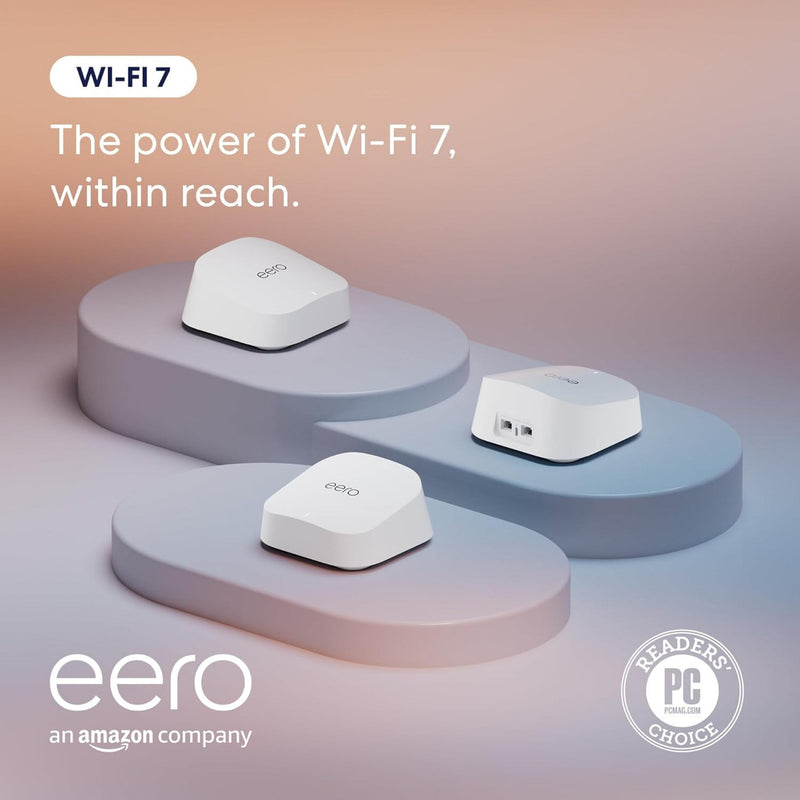 Afbeelding laden in galerijviewer, Eero 7 mesh wifi system, 3 stuks mesh router (wit)