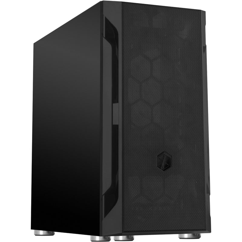Afbeelding laden in galerijviewer, Silverstone sst-fah1mb mini tower behuizing (zwart | 3x usb-a)