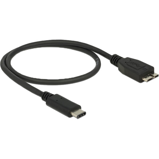 Afbeelding laden in galerijviewer, Delock usb-c 3.1 > usb 3.1 micro-usb adapter (zwart, 0,5 meter, usb 3.1 gen 2)
