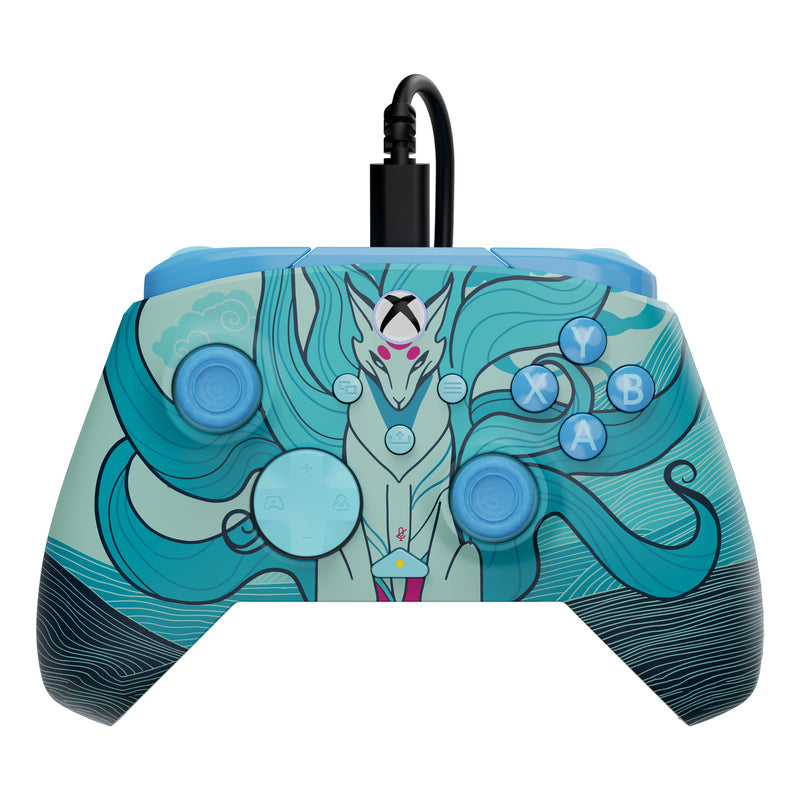 Afbeelding laden in galerijviewer, Turtle beach rematch geavanceerde bedrade controller (blue kitsune, xbox serie x|s, xbox one, pc)