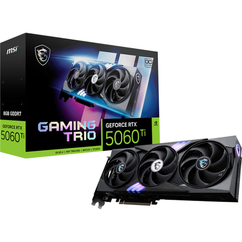 Afbeelding laden in galerijviewer, Msi geforce rtx 5060 ti 8g gaming trio oc grafische kaart (3x displayport, 1x hdmi)