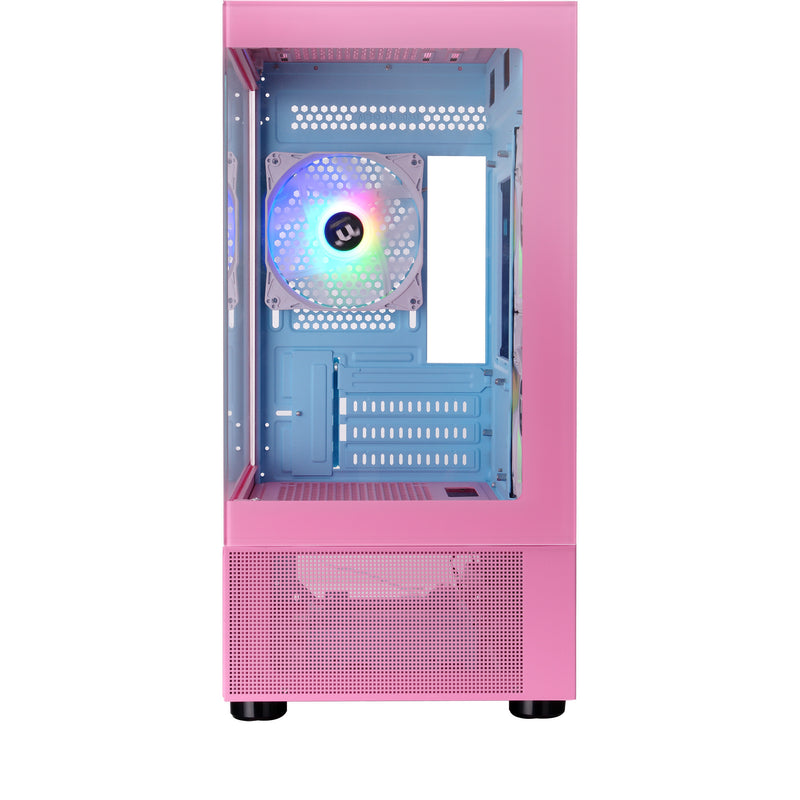 Afbeelding laden in galerijviewer, Thermaltake view 170 tg argb mini tower behuizing (roze | 2x usb-a | rgb | tempered glass)