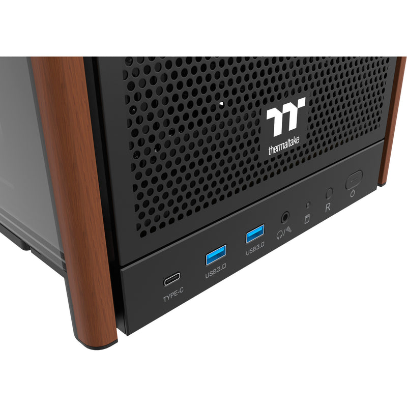 Afbeelding laden in galerijviewer, Thermaltake s370 ws midi tower behuizing (zwart | 2x usb-a | 1x usb-c | tempered glass)