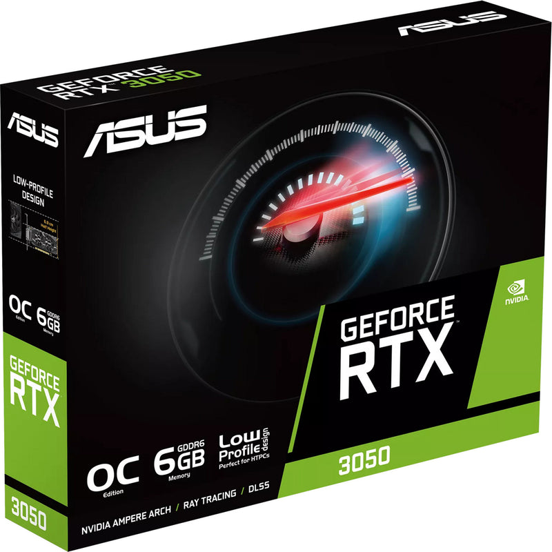 Afbeelding laden in galerijviewer, Asus geforce rtx 3050 lp brk oc edition 6gb gddr6 grafische kaart (1x displayport, 1x hdmi 2.1, 1x dvi-d)