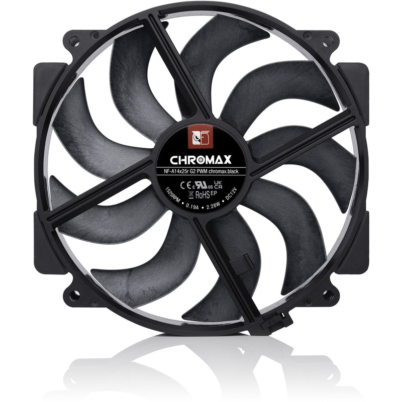 Afbeelding laden in galerijviewer, Noctua nf-a14x25r g2 pwm chromax.black case fan (zwart, 140 x 140 x 25 mm)