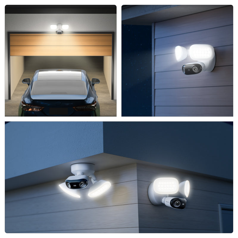 Afbeelding laden in galerijviewer, Reolink f751w elite floodlight wifi beveiligingscamera (wit, uhd 4k, wifi)