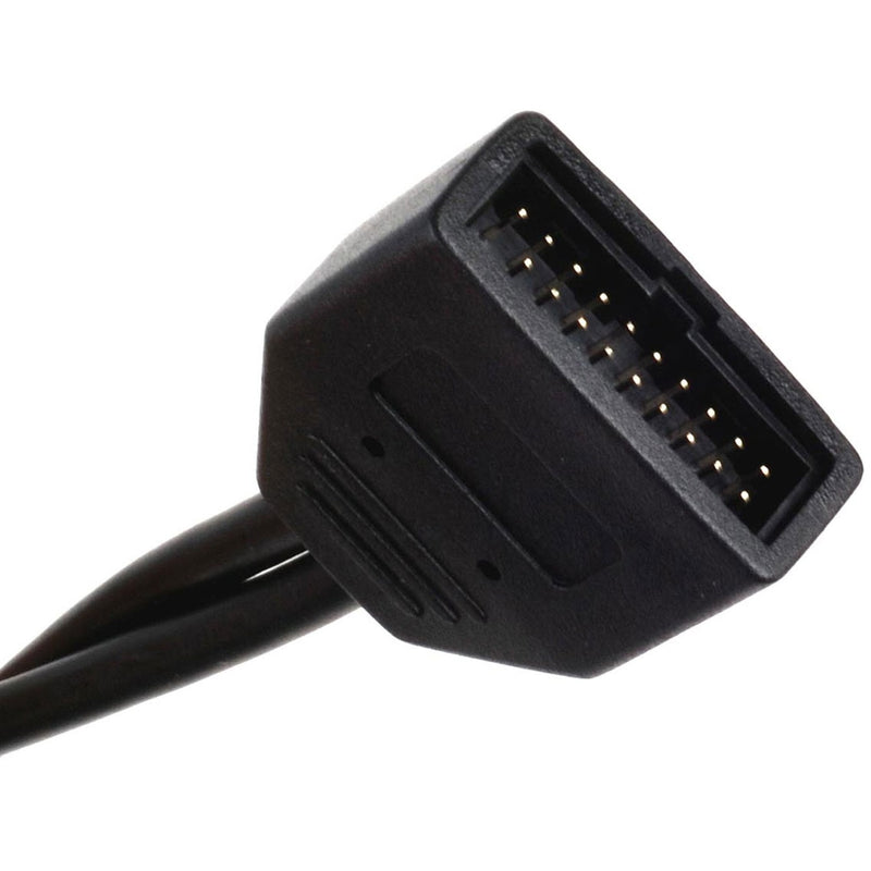 Afbeelding laden in galerijviewer, Silverstone g11303050-rt, usb 2.0 (intern) 9pin > usb 3.0 (intern) 19pin adapter (zwart)