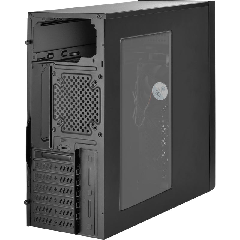 Afbeelding laden in galerijviewer, Silverstone sst-ps13b midi tower behuizing (zwart | 2x usb-a)