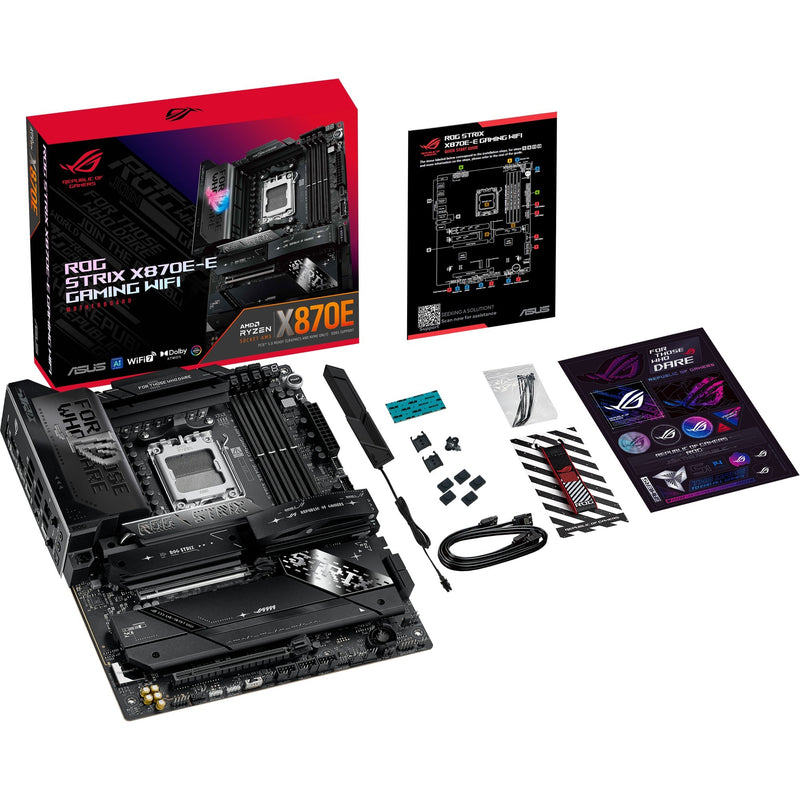 Afbeelding laden in galerijviewer, Asus rog strix x870e-e gaming wifi socket am5 moederbord (5gb-lan, wi-fi 7, bt, sound, atx)