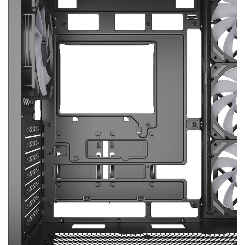 Afbeelding laden in galerijviewer, Sharkoon ak7 argb midi tower behuizing (zwart | 2x usb-a | 1x usb-c | rgb | tempered glass)