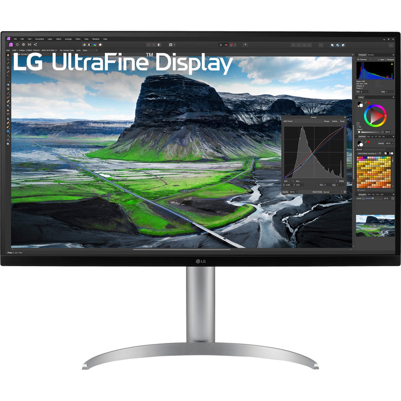 Afbeelding laden in galerijviewer, Lg ultrafine 32uq850v-w 31.5 4k uhd monitor (wit, 2x hdmi, displayport, 2x usb-a, usb-b, usb-c)