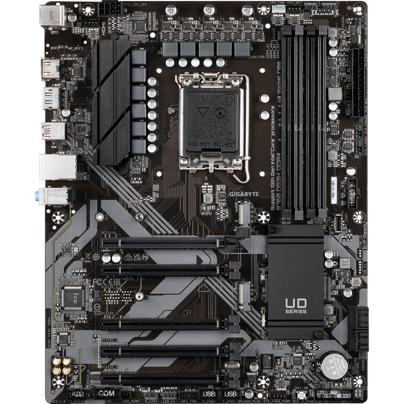 Afbeelding laden in galerijviewer, Gigabyte b760 ds3h ddr4 socket 1700 moederbord (zwart grijs, raid, gb-lan, sound, atx)