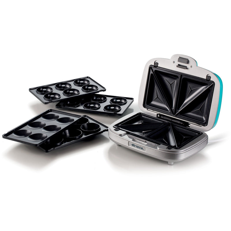 Afbeelding laden in galerijviewer, Ariete party time tosti cupcake maker 1972 01 sandwichmaker (lichtblauw)
