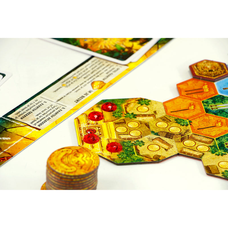 Afbeelding laden in galerijviewer, 999games 999 games de zoektocht naar el dorado: de gouden tempels bordspel (nederlands, 2 - 4 spelers, 60 minuten, vanaf 10 jaar)