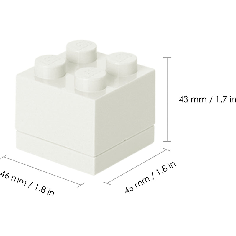 Afbeelding laden in galerijviewer, Room copenhagen lego mini box 4 lunchbox (wit)