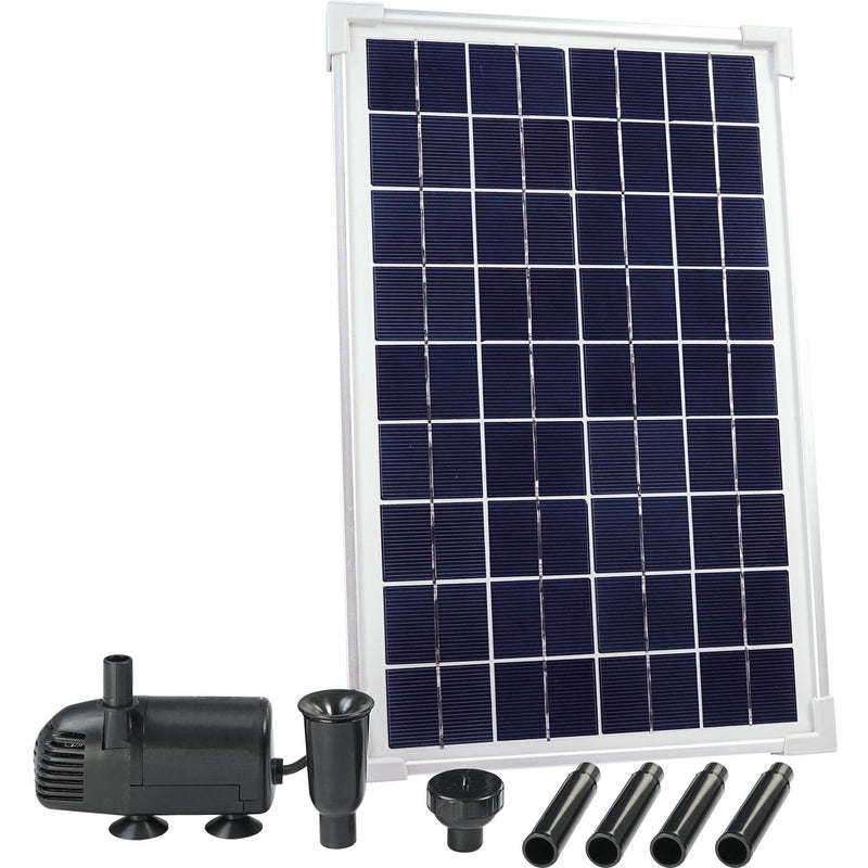 Afbeelding laden in galerijviewer, Ubbink solarmax 600 pomp (zwart, incl. solarpaneel, pomp)