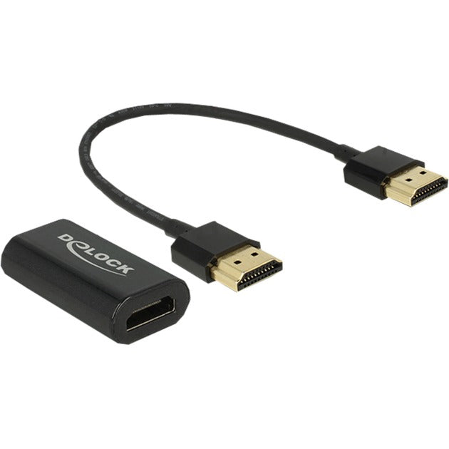 Afbeelding laden in galerijviewer, Delock hdmi a (female) > vga (female) adapter (zwart, 0,15 meter)
