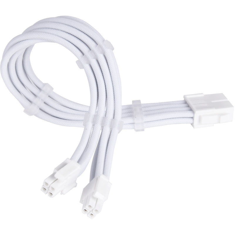Afbeelding laden in galerijviewer, Silverstone sst-pp07e-eps8w-v2, eps 12v 8pin (4+4) verlengkabel (wit, 30 centimeter)