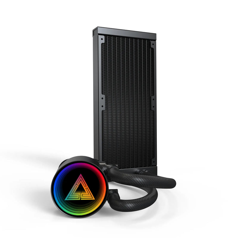Afbeelding laden in galerijviewer, Montech lightflow argb 240 waterkoeling (zwart)