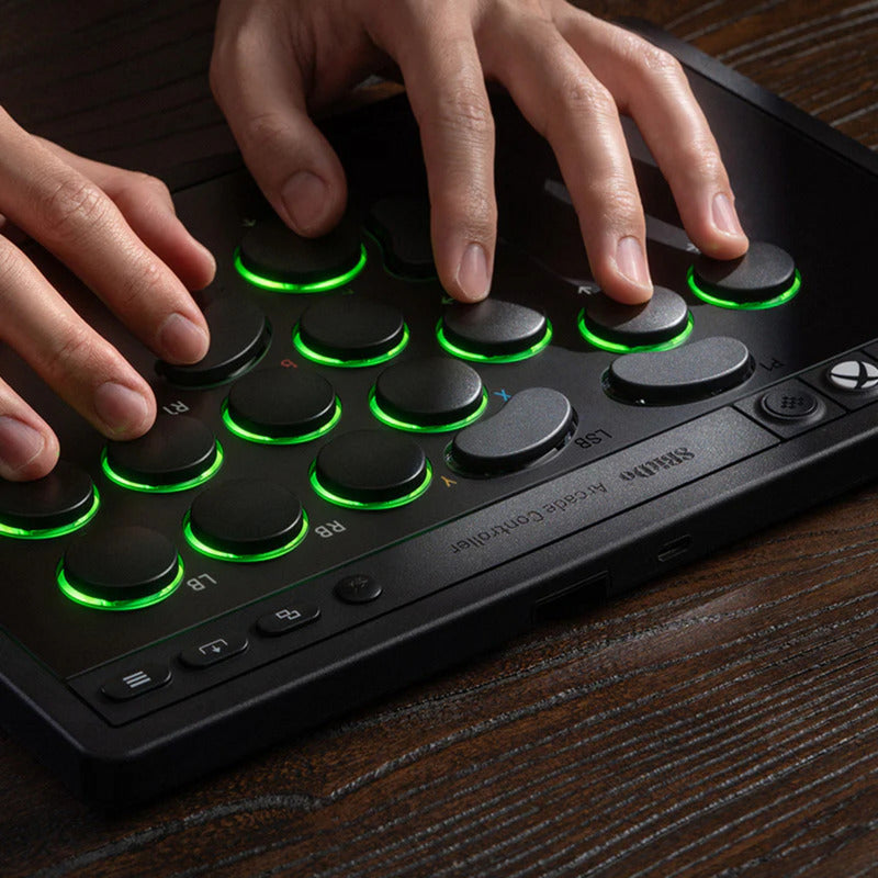 Afbeelding laden in galerijviewer, 8bitdo arcade controller for xbox (zwart, 2.4 ghz usb, xbox series x|s, xbox one, pc)