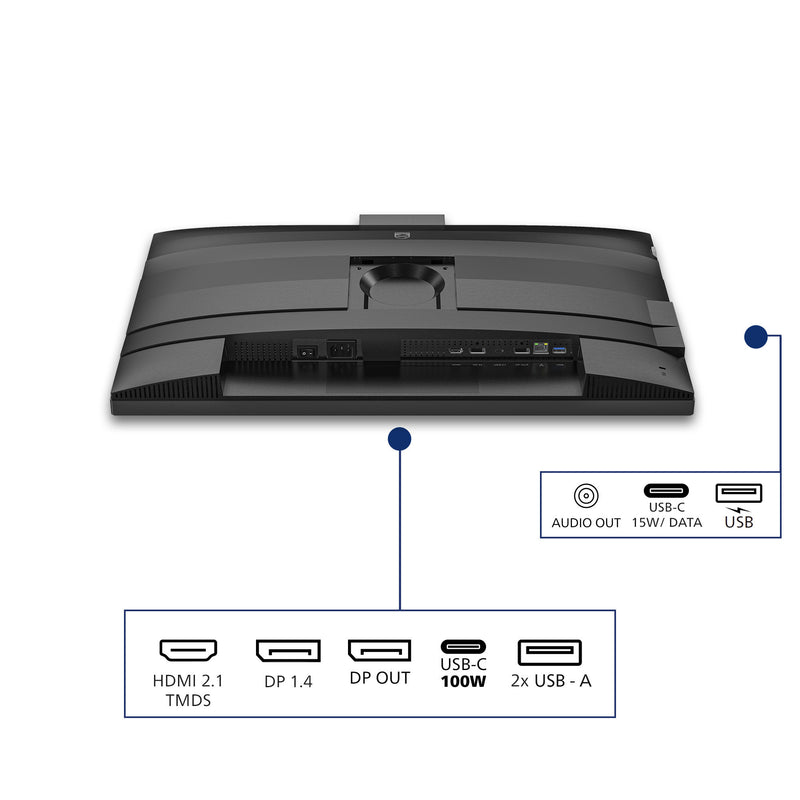 Afbeelding laden in galerijviewer, Philips 27b2u4601h 00 27 ledmonitor (zilver zwart, hdmi, displayport, usb-c, webcam, 120 hz)
