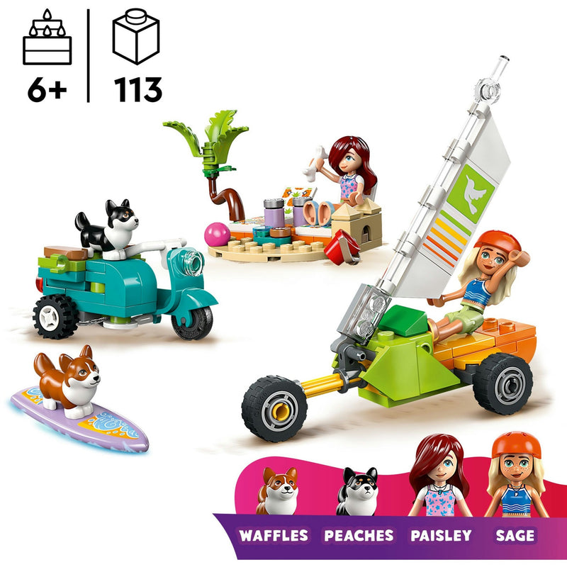 Afbeelding laden in galerijviewer, Lego friends - surf- en scooterplezier met de honden constructiespeelgoed (42641)