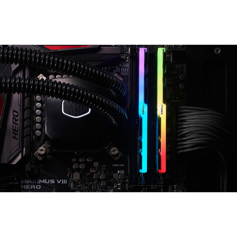 Afbeelding laden in galerijviewer, G.skill 32 gb ddr4-3200 (2x 16 gb) werkgeheugen (zwart, f4-3200c16d-32gtzr, xmp 2.0)