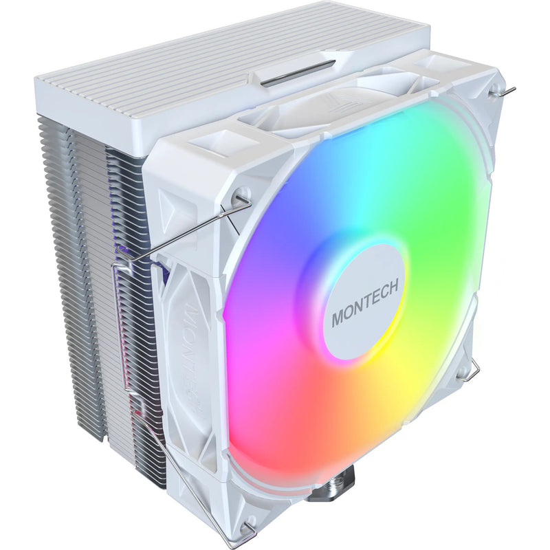 Afbeelding laden in galerijviewer, Montech nx400 argb cpu-koeler (wit, 4-pin pwm)