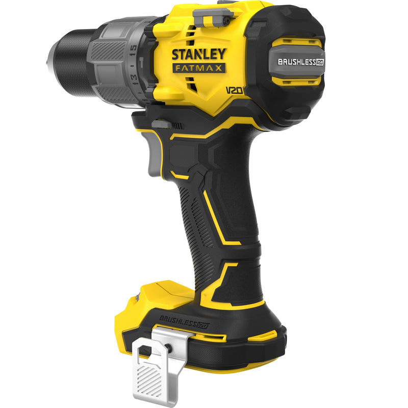 Afbeelding laden in galerijviewer, Stanley fatmax v20 18v borstelloze schroefklopboormachine (geel zwart, accu en oplader niet inbegrepen)