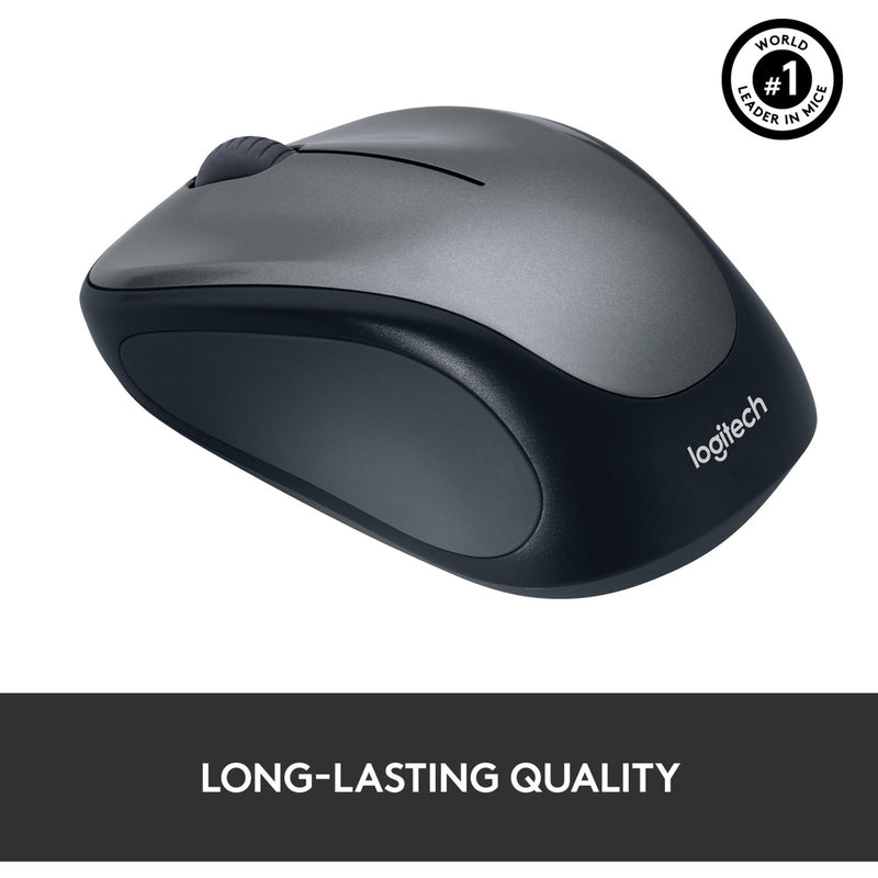 Afbeelding laden in galerijviewer, Logitech wireless mouse m235 (zwart grijs, nano-ontvanger)