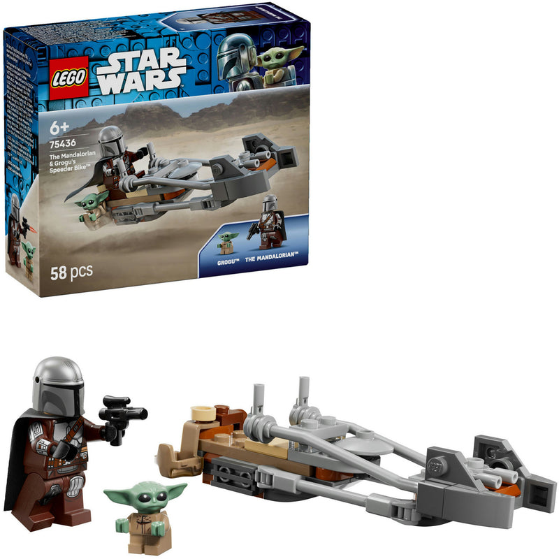 Afbeelding laden in galerijviewer, Lego star wars 75436 mandalorian en grogu's speederbike