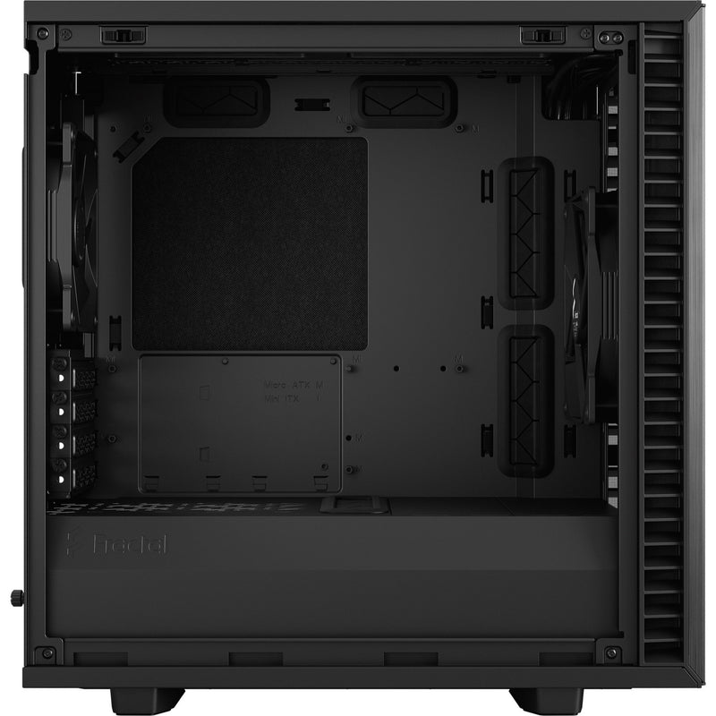 Afbeelding laden in galerijviewer, Fractal design define 7 mini black solid midi tower behuizing (zwart | 4x usb-a | 1x usb-c)