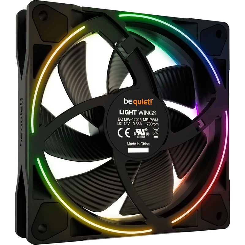 Afbeelding laden in galerijviewer, Be quiet! light wings pwm rgb case fan (zwart, 120 x 120 x 25 mm)