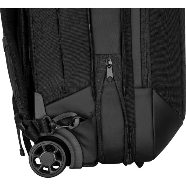 Afbeelding laden in galerijviewer, Targus 15.6” ecosmart mobile tech traveler rolling backpack trolley (zwart)