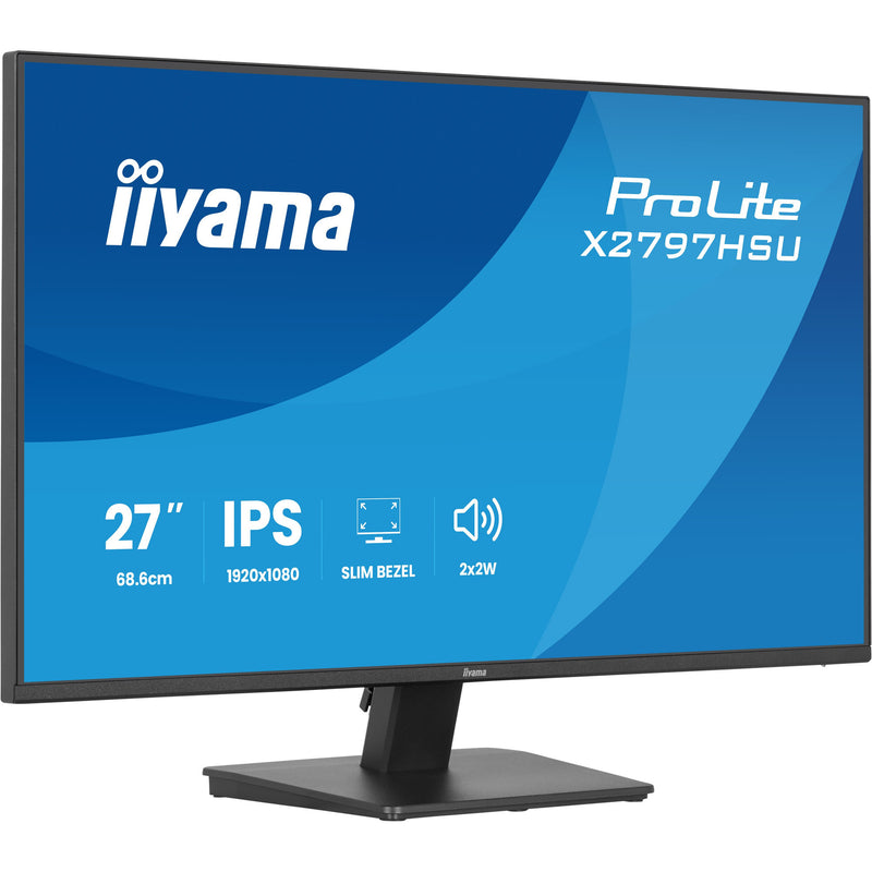 Afbeelding laden in galerijviewer, Iiyama prolite x2797hsu-b1 27 monitor (zwart, 120hz, hdmi, displayport, usb-c, audio)