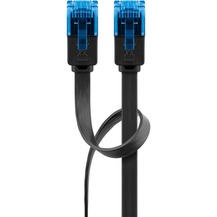 Afbeelding laden in galerijviewer, Goobay cat 6a u utp platte kabel (zwart, 20 meter)