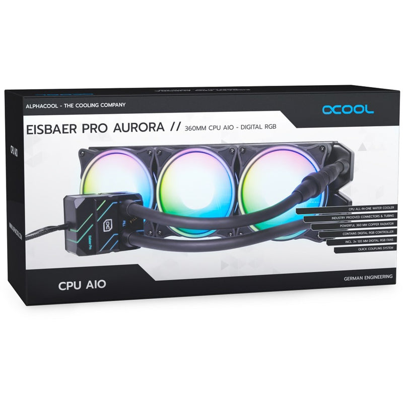 Afbeelding laden in galerijviewer, Alphacool eisbär pro aurora 360 waterkoeling (zwart)