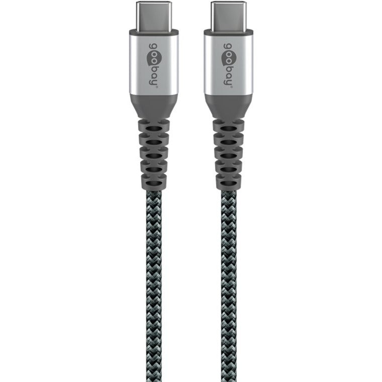 Afbeelding laden in galerijviewer, Goobay usb-c snellader nano (65 w) en usb-c textielkabel (zwart, 1 meter)