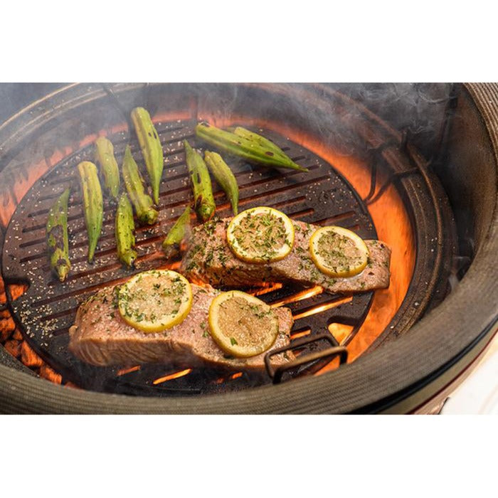 Afbeelding laden in galerijviewer, Kamado joe sear plate voor classic i, ii, iii en joe jr. grillrooster (zwart, ø 34cm)