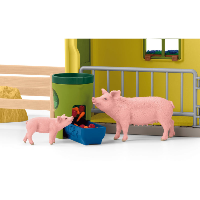 Afbeelding laden in galerijviewer, Schleich farm world - grote stal, geel speelfiguur