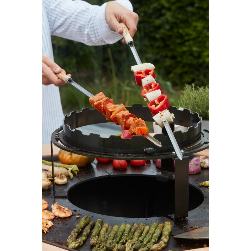 Afbeelding laden in galerijviewer, Barbecook set van 3 xl skewers spies (65cm, fsc 100%)