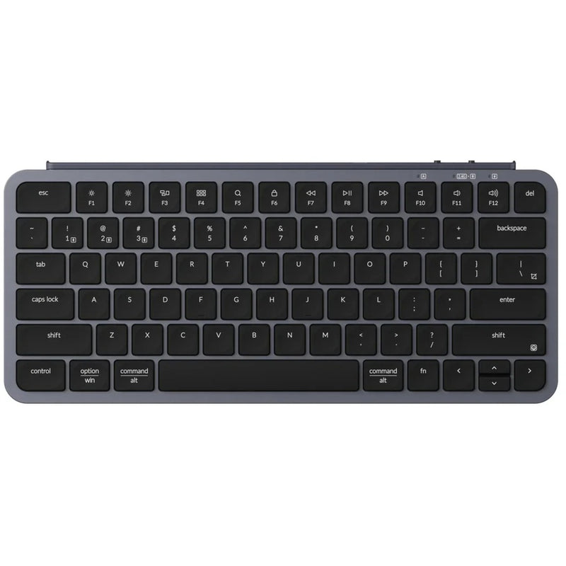 Afbeelding laden in galerijviewer, Keychron b1 pro-k1 toetsenbord (grijs, us-international lay-out (qwerty), scissor switches, 75%, abs keycaps, 2.4ghz | bluetooth 5.2 | usb-c)