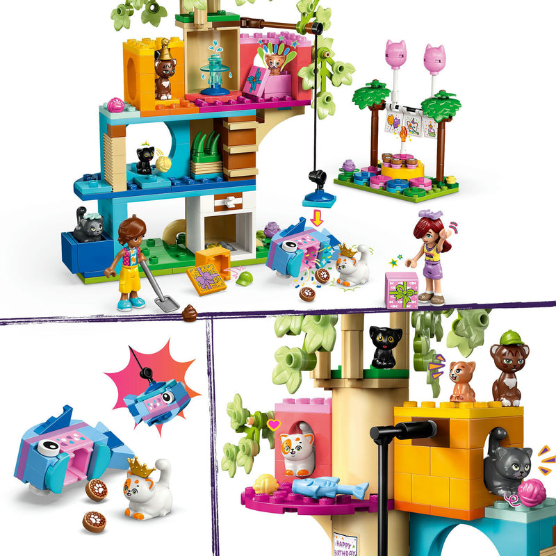 Afbeelding laden in galerijviewer, Lego ® friends kattenverjaardagsfeestje en boomhut set - 42666