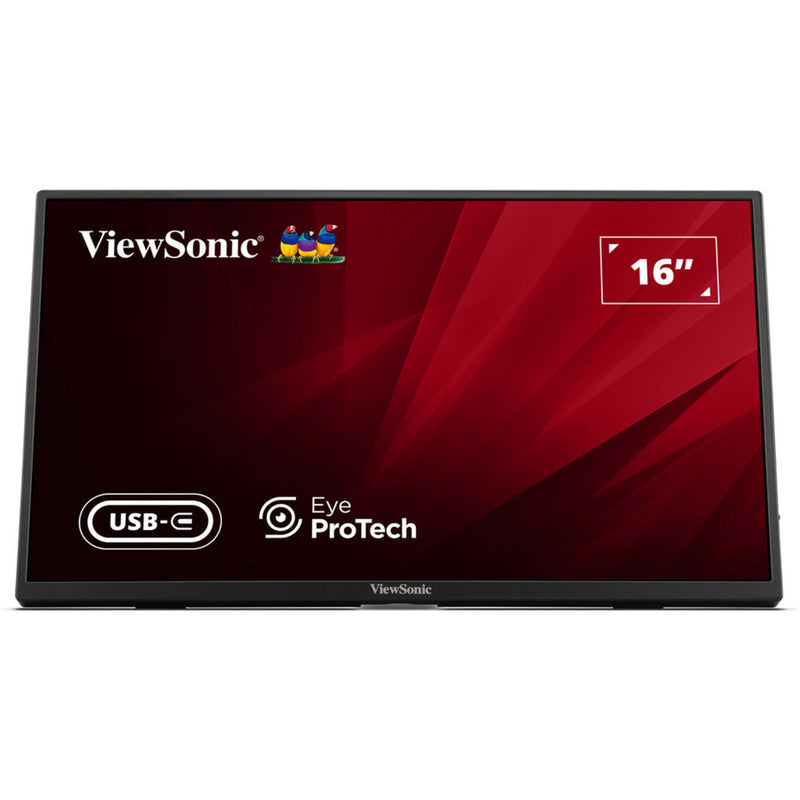 Afbeelding laden in galerijviewer, Viewsonic va1650 lichtgewicht draagbare monitor 16 (zwart, 1x hdmi, usb-c)