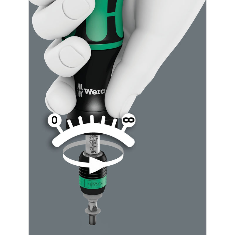 Afbeelding laden in galerijviewer, Wera 7441 kraftform instelbare momentschroevendraaier met rapidaptor snelwisselhouder, 1 4 duim, 1,2 - 3,0 nm - 1 stuk(s) - 05074701001
