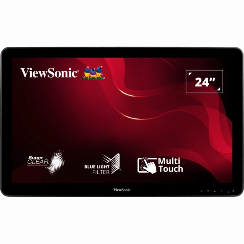 Afbeelding laden in galerijviewer, Viewsonic 10-point touchscreen monitor td2430 24 (zwart, 1x hdmi, 1x displayport, vga, touch)