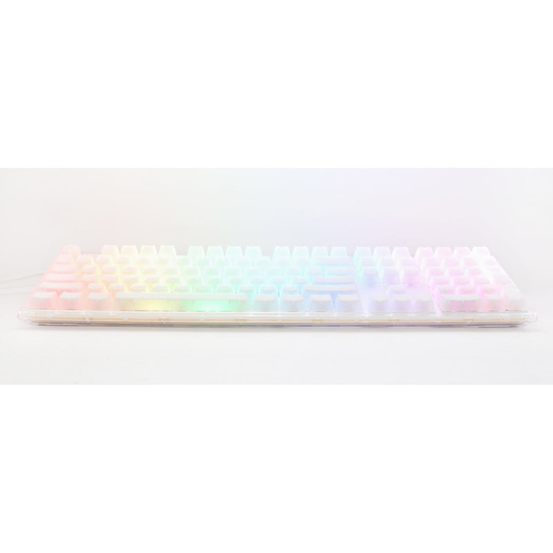 Afbeelding laden in galerijviewer, Ducky one 3 aura white rgb mechanisch toetsenbord (wit, us lay-out (qwerty), cherry mx red, 100%, abs double shot, hot swap)