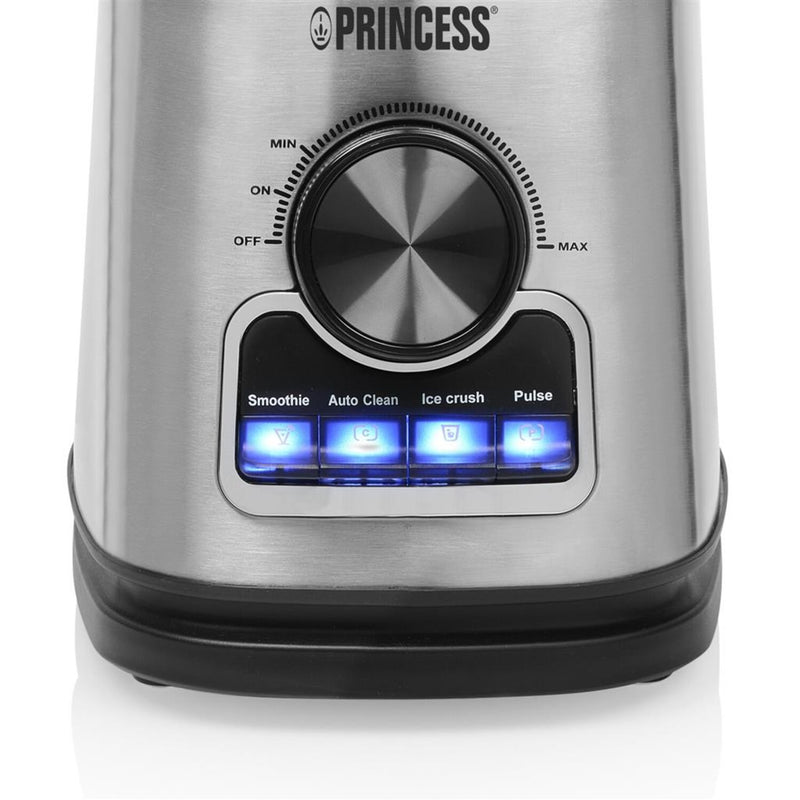 Afbeelding laden in galerijviewer, Princess 212094 blender solid pro (roestvrij staal zwart, 1,75 liter | rvs messenblok 6 messen | auto-clean-functie | onderdelen vaatwasserbestending)