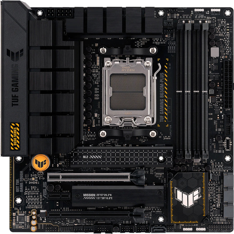 Afbeelding laden in galerijviewer, Asus tuf gaming b650m-plus socket am5 moederbord (zwart, raid, 2.5 gb-lan, sound, µatx)